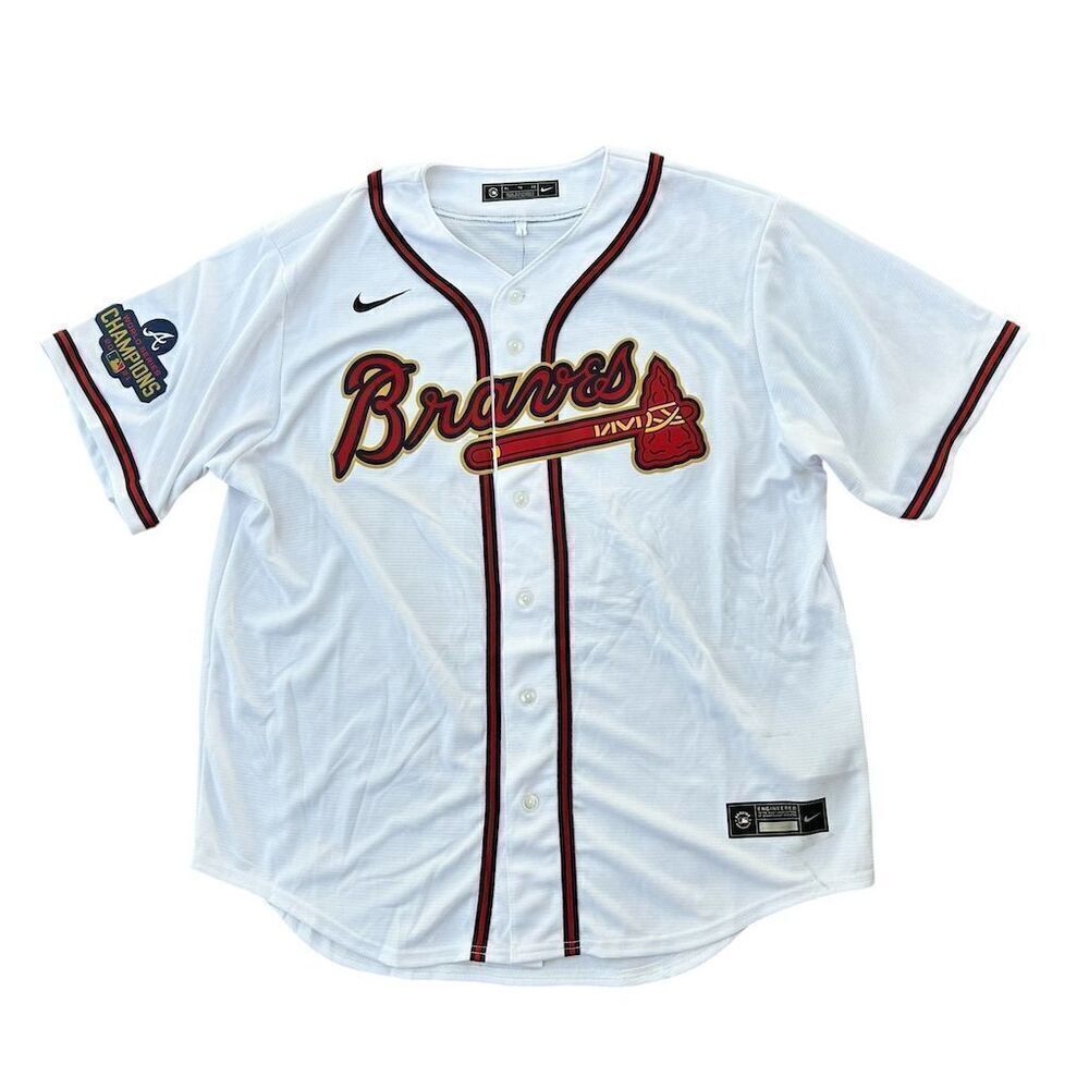 Atlanta Braves 2021 World Series Champions Nike Jersey White XL